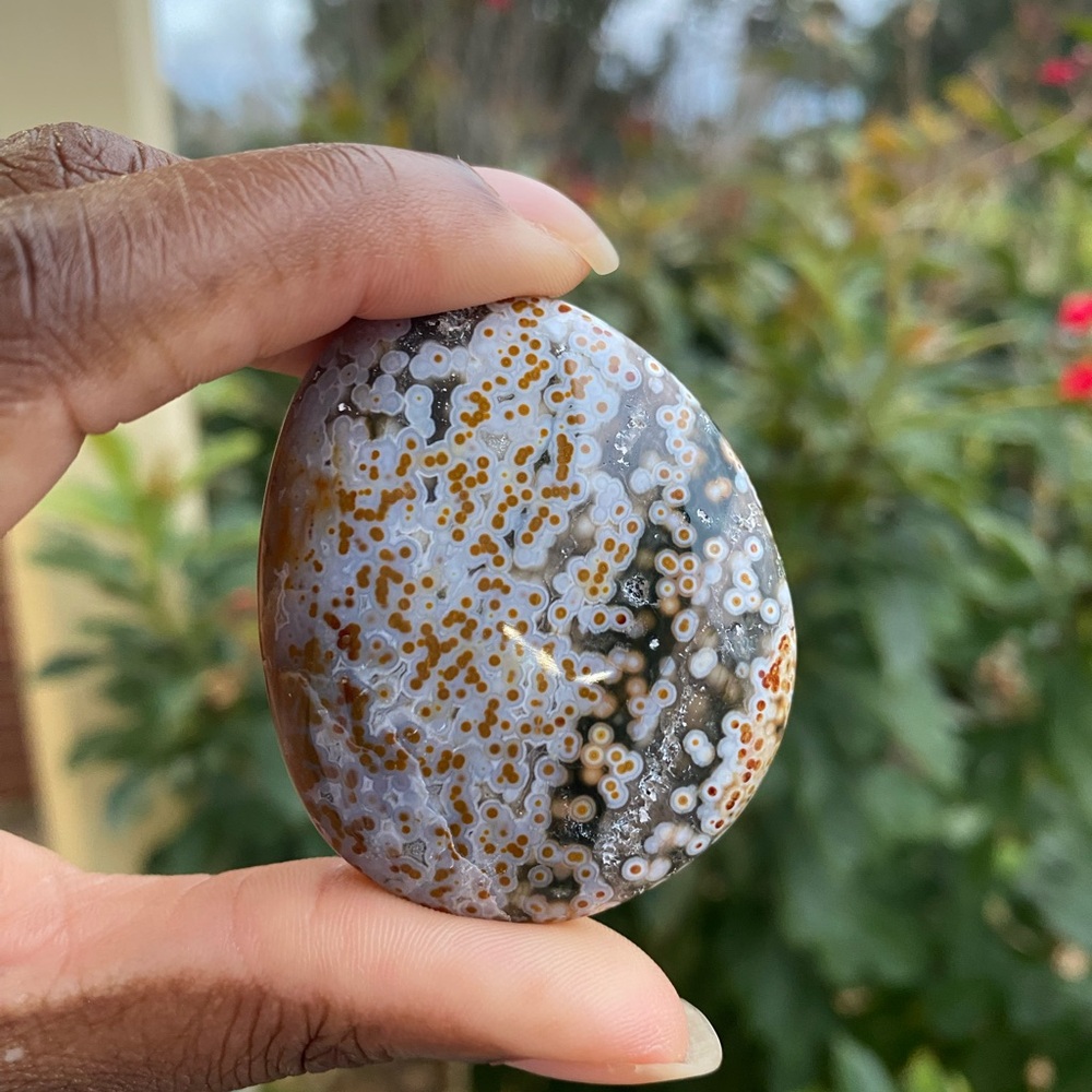 Ocean Jasper Palm Stone - Picture 3 of 5